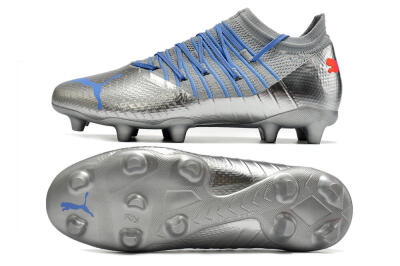 Puma Future Z 1.3 Instinct FG Low-Tops Football Boots - Silver/Blue