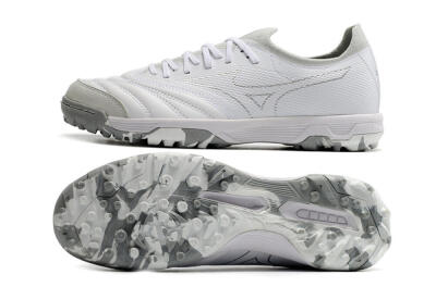 Mizuno Morelia Neo TF Low-Tops Football Shoes - White/Silver/Grey