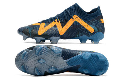 Puma Future Ultimate FG Low-Tops Football Boots - Blue/Yellow