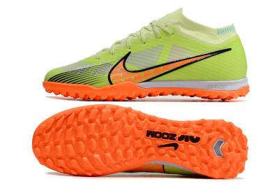 Nike Air Zoom Mercurial Vapor 15 Elite TF Low-Tops Football Shoes - Green/Black/Orange