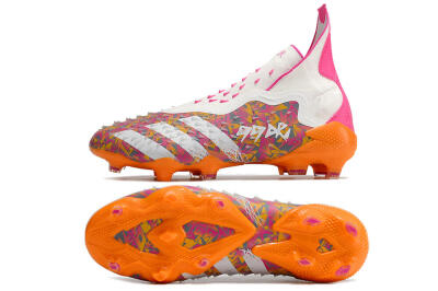 Adidas Predator Freak+ FG High-Tops Football Boots - White/Orange