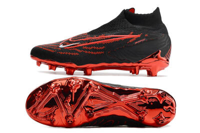 Nike Phantom GX Elite DF FG High-Tops Football Boots - Black/Red
