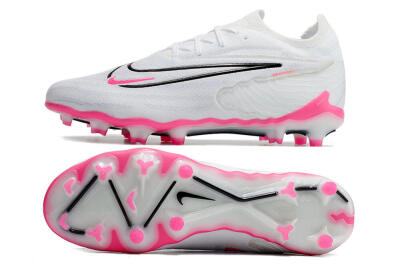 Nike Phantom GX Elite FG Low-Tops Football Boots - White/Pink/Black