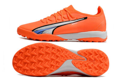 Puma Ultra Ultimate TF Low-Tops Football Shoes - Orange/White/Blue