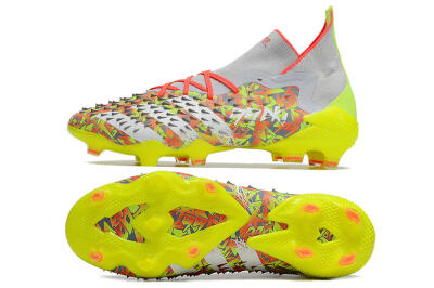 Adidas Predator Freak.1 FG High-Tops Football Boots - Grey/Yellow/Orange