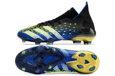 Adidas Predator Freak.1 FG High-Tops Football Boots - Black/Blue/White