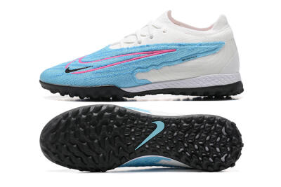 Nike Phantom GX Elite TF Low-Tops Football Shoes - Blue/White/Pink
