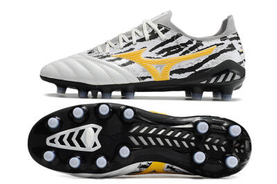 Mizuno Morelia Neo 3 Made in Japan FG Low-Tops Football Boots - White/Black/Yellow