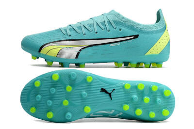Puma Ultra Ultimate MG Low-Tops Football Boots - Blue/Yellow/Silver