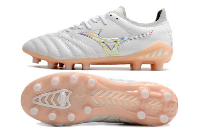 Mizuno Morelia Neo 3 FG Low-Tops Football Boots - White/Pink