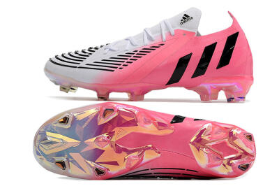 Adidas Predator Edge.1 FG Low-Tops Football Boots - White/Pink/Black