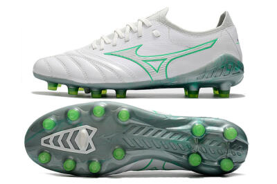 Mizuno Morelia Neo 3 Japan FG Low-Tops Football Boots - White/Green