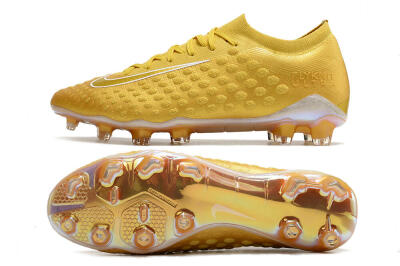 Nike Phantom Ultra Venom FG Low-Tops Football Boots - Gold/White