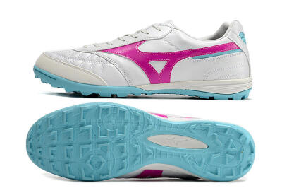 Mizuno Morelia Sala Japn TF Low-Tops Football Shoes - White/Red/Blue