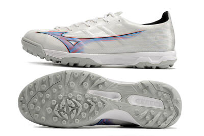 Mizuno Morelia Alpha Japan TF Low-Tops Football Shoes - White/Blue/Red