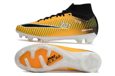 Nike Air Zoom Mercurial Superfly 9 Elite FG High-Tops Football Boots - Yellow/Black/White