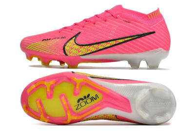 Nike Air Zoom Mercurial Vapor 15 Elite FG Low-Tops Football Boots - Pink/Yellow