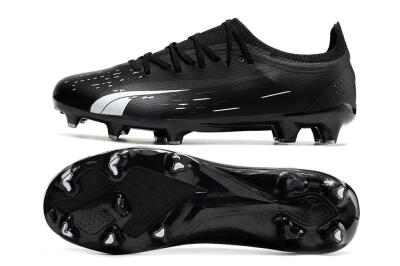 Puma Ultra Ultimate FG Low-Tops Football Boots - Black/Whtie