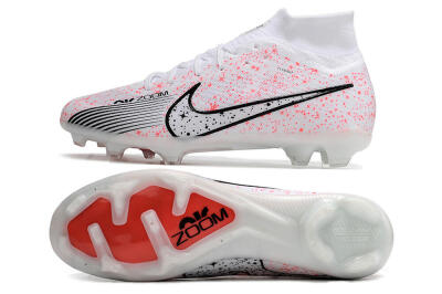 Nike Air Zoom Mercurial Superfly 9 Elite FG High-Tops Football Boots - White/Pink/Black
