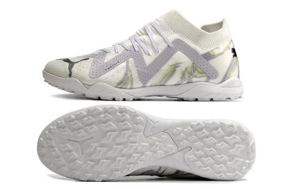 Puma Future X Powercat Tokyo Match TF Low-Tops Football Shoes - White/Grey/Black