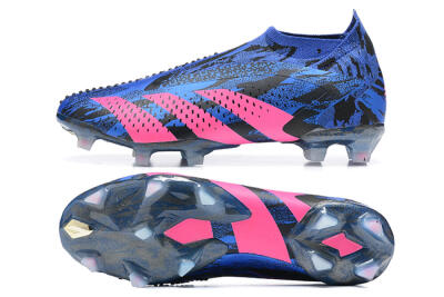 Paul Pogba x Adidas Predator Accuracy+ FG High-Tops Football Boots - Blue/Black/Pink
