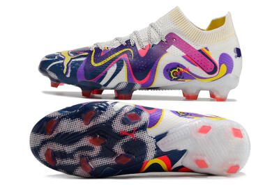 Puma Future Ultimate FG Low-Tops Football Boots - White/Rainbow