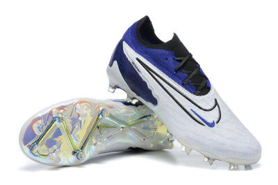 Nike Phantom GX Elite FG Low-Tops Football Boots - White/Blue/Black