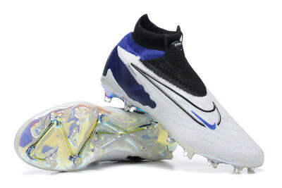 Nike Phantom GX Elite DF FG High-Tops Football Boots - White/Blue/Black