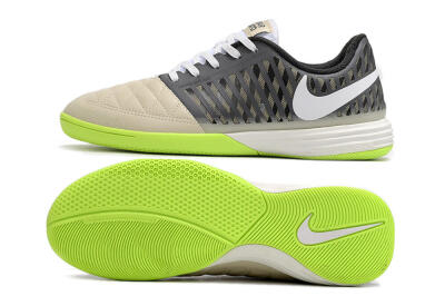Nike Lunar Gato II IC Low-Tops Football Shoes - Grey/Black/White