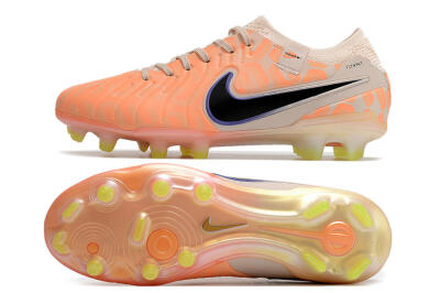Nike Tiempo Legend 10 Elite FG Low-Tops Football Boots - Orange/Black/Guava Ice