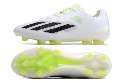 Adidas X Crazyfast.1 FG Low-Tops Football Boots - White/Black/Green