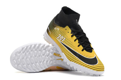 Nike Air Zoom Mercurial Superfly 9 Elite TF High-Tops Football Shoes - Yellow/Black/White