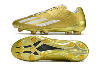 Adidas X Crazyfast.1 FG Low-Tops Football Boots - Gold/White