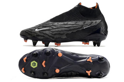 Nike Phantom GX Elite DF SG Low-Tops Football Boots - Black/Grey/White
