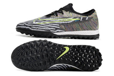 Nike React Phantom GX Pro TF Low-Tops Football Shoes - Black/Grey/Yellow