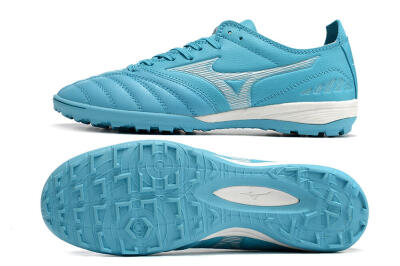 Mizuno WAVE CUP Classic TF Low-Tops Football Shoes - Blue/Grey/White