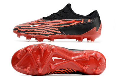 Nike React Phantom GX Academy FG Low-Tops Football Boots - Red/Black/White