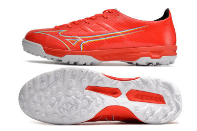 Mizuno Alpha Made in Japan TF Low-Tops Football Shoes - Red/Yellow/White