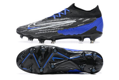 Nike Phantom GX Elite FG Low-Tops Football Boots - Black/White/Blue