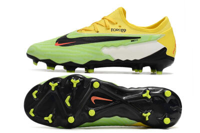 Nike Phantom GX Academy FG Low-Tops Football Boots - Green/Black/White/Yellow
