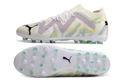 Puma Future Ultimate MG Low-Tops Football Boots - White/Blue/Green