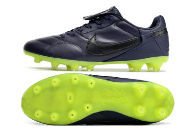 Nike Premier 3 FG Low-Tops Football Boots - Blue/Black/Green