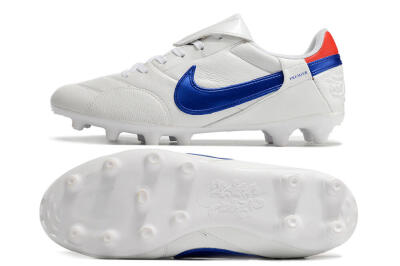 Nike Premier 3 FG Low-Tops Football Boots - White/Blue/Red
