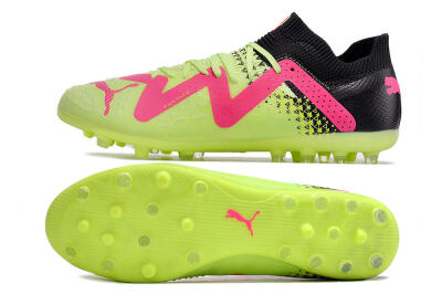 Puma Future Ultimate MG Low-Tops Football Boots - Green/Pink/Black