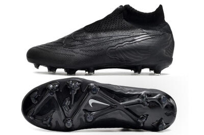 Nike Phantom GX Elite DF Link FG High-Tops Football Boots - Black/White/Black