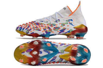 Adidas Predator Freak.1 FG High-Tops Football Boots - White/Rainbow