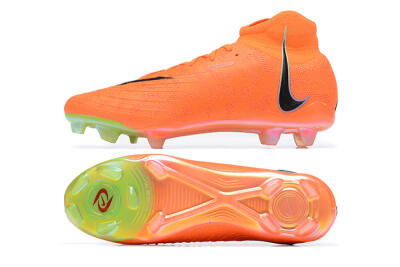 Nike Phantom Luna Elite FG High-Tops Football Boots - Orange/Black/Green
