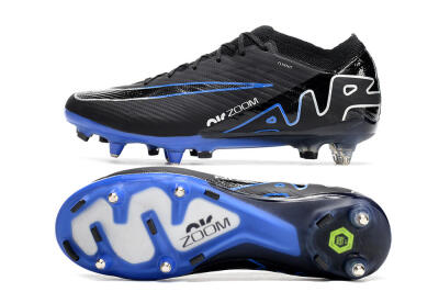Nike Air Zoom Mercurial Vapor 15 Elite SG Low-Tops Football Boots - Black/Blue/White