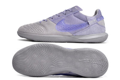 Nike Street Gato IC Low-Tops Football Shoes - Purple/Grey