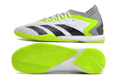 Adidas Predator Accuracy.1 IC High-Tops Football Shoes - White/Black/Green/Grey